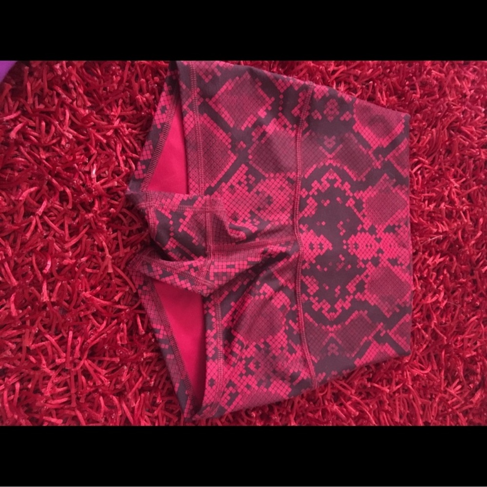 Pink and Black Snake Print Shorts